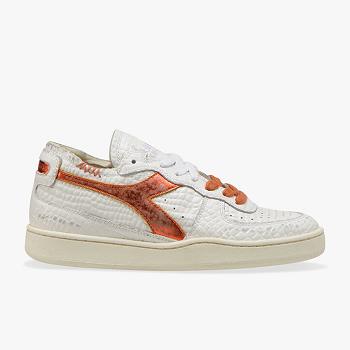 Diadora Heritage Mi Basket Row Cut Cocco Biele / Cervene - Damske Tenisky